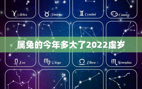 属兔的今年多大了2022虚岁，2021年属兔虚岁多大