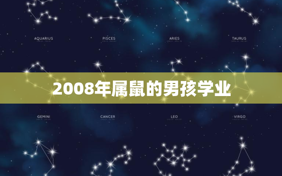 2008年属鼠的男孩学业，2008年属鼠男孩在2021年学业