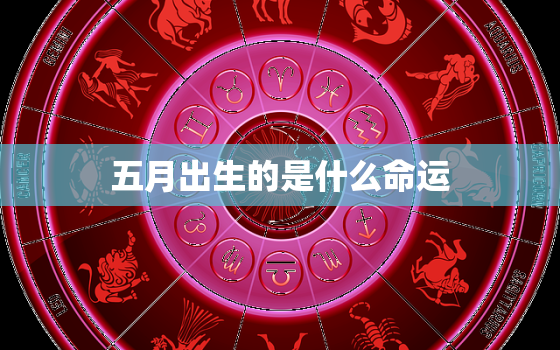 五月出生的是什么命运，今年五月出生的孩子是什么命