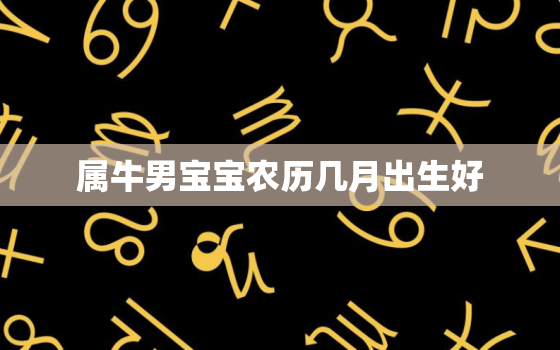 属牛男宝宝农历几月出生好，男宝牛年几月出生更好