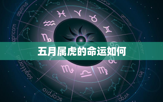 五月属虎的命运如何，属虎农历五月出生命运如何