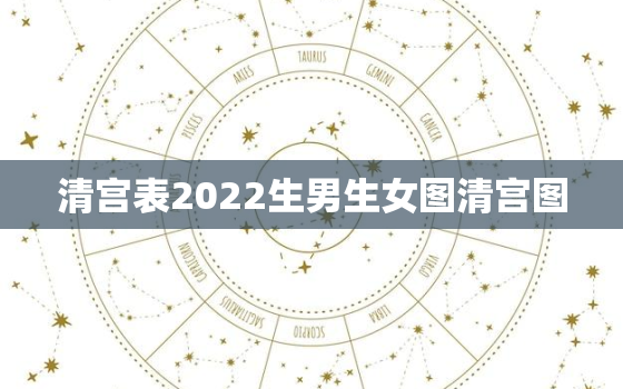 清宫表2022生男生女图清宫图，2022年生男生女清宫图表最准确版