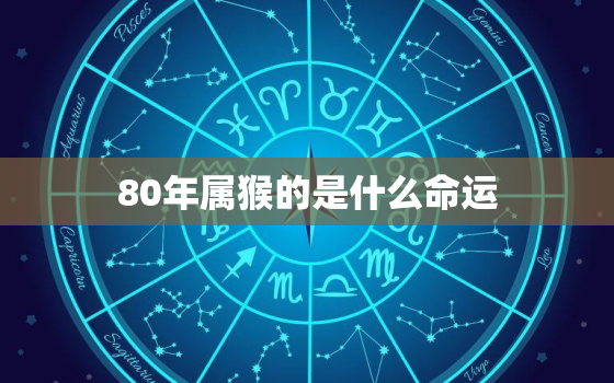 80年属猴的是什么命运，80年属猴和80年猴的命运