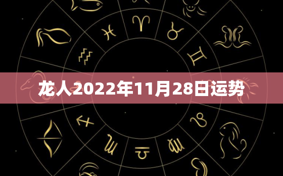 龙人2022年11月28日运势