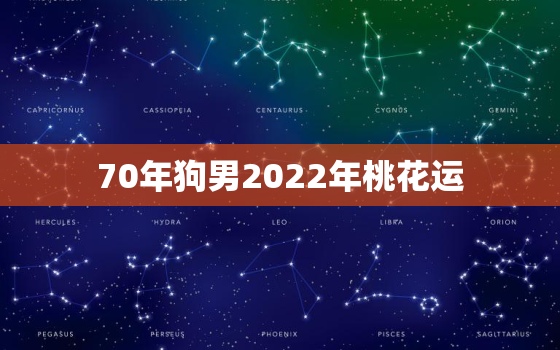 70年狗男2022年桃花运，1970年属狗男2021年运势