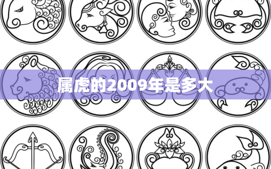 属虎的2009年是多大，属虎的今年多大了2010