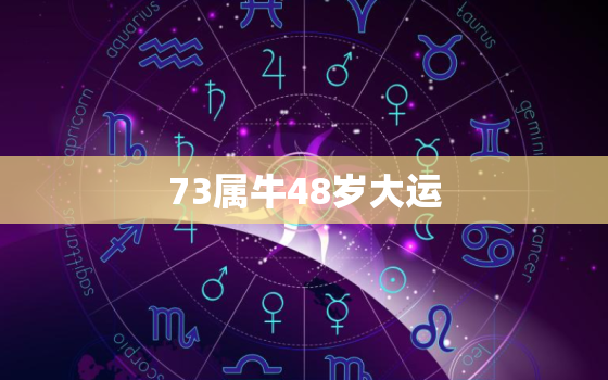 73属牛48岁大运，73属牛48岁大运八月初八生的