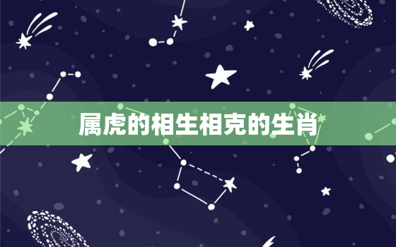 属虎的相生相克的生肖，属虎的与什么生肖相克