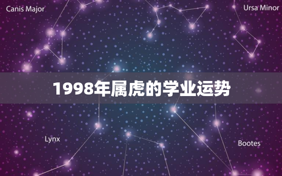 1998年属虎的学业运势，1998年属虎的命运及事业怎么样