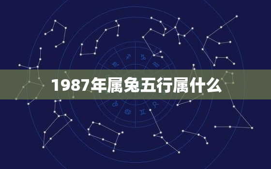 1987年属兔五行属什么