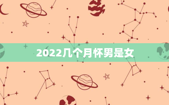 2022几个月怀男是女，2023年清宫表生男生女图