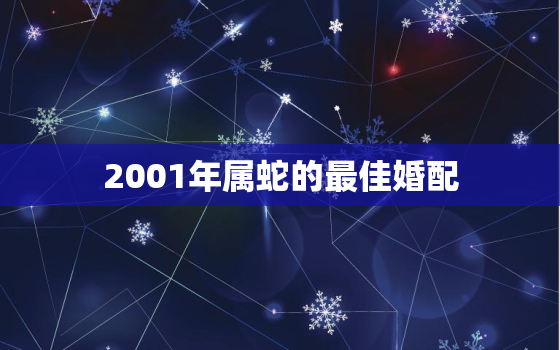 2001年属蛇的最佳婚配