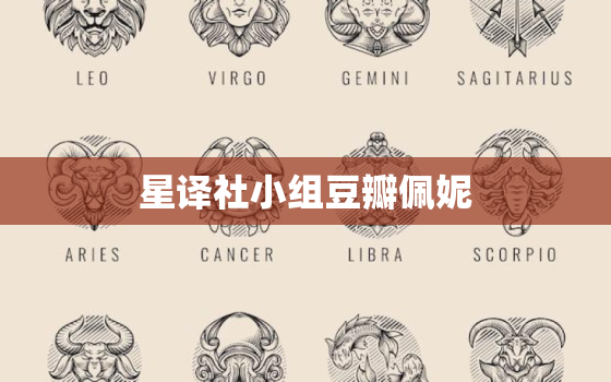 星译社小组豆瓣佩妮，星译社 星星的我们