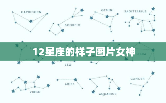 12星座的样子图片女神，十二星座图片