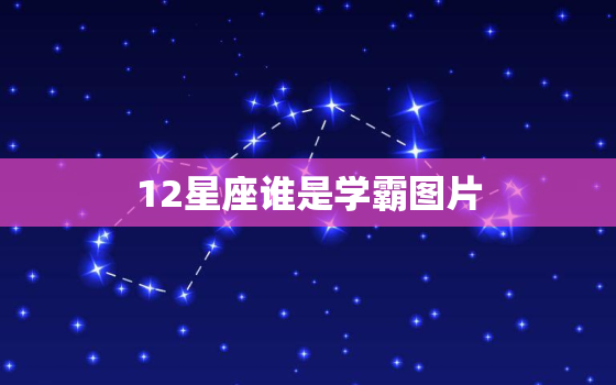 12星座谁是学霸图片，12星座谁是学霸谁是学渣