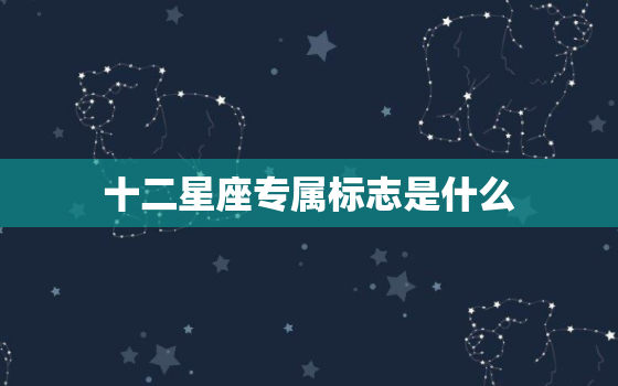 十二星座专属标志是什么，十二星座的专属男神