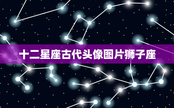 十二星座古代头像图片狮子座，狮子座专属头像霸气