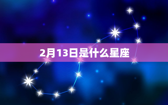 2月13日是什么星座，阴历2月13号是什么星座