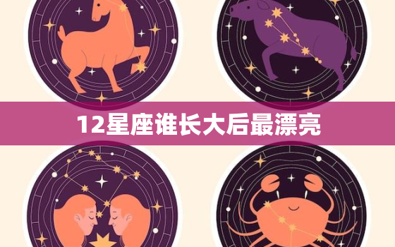 12星座谁长大后最漂亮，12星座谁天生最漂亮