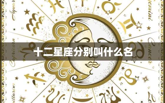 十二星座分别叫什么名，12星座分别是什么之一名