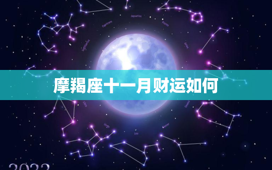 摩羯座十一月财运如何，2022 摩羯女11月运气