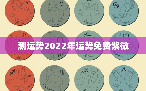 测运势2022年运势免费紫微，2022年运势