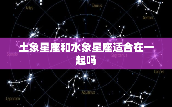 土象星座和水象星座适合在一起吗，风象星座是哪个星座代表