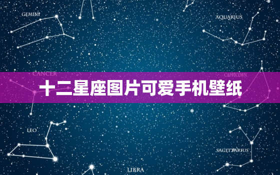 十二星座图片可爱手机壁纸，十二星座壁纸图片