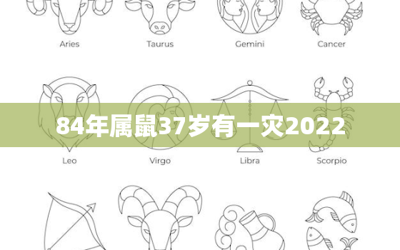 84年属鼠37岁有一灾2022，1984年属鼠人最难熬年龄