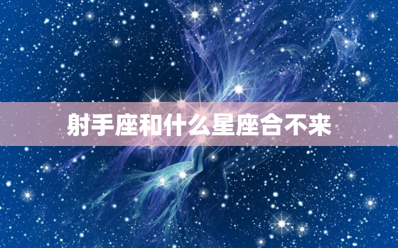 射手座和什么星座合不来，射手座相克的星座