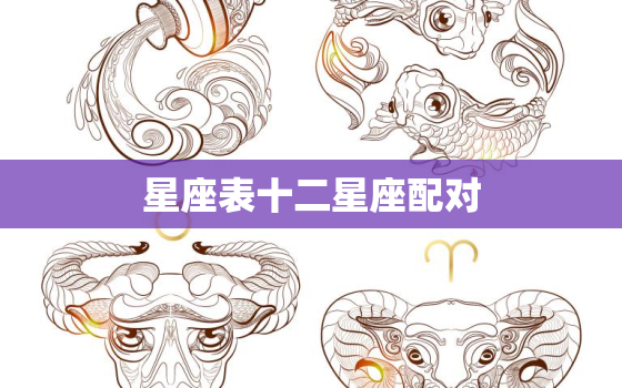 星座表十二星座配对，12星座长相最丑排行