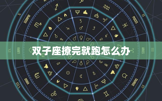 双子座撩完就跑怎么办，双子座今日运势查询