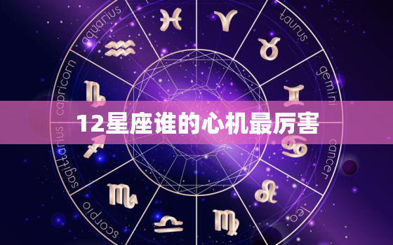 12星座谁的心机最厉害，头脑非常精明的星座男