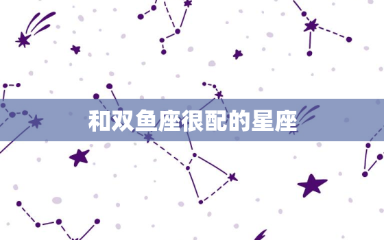 和双鱼座很配的星座，双鱼座配什么星座