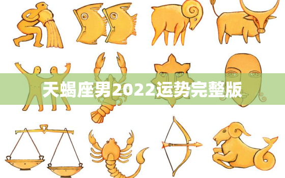 天蝎座男2022运势完整版，2022年运势更好的星座