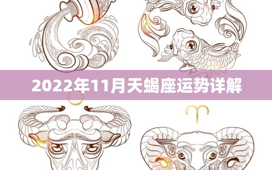 2022年11月天蝎座运势详解，摩羯座2022 年12月运势