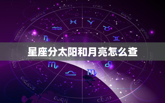 星座分太阳和月亮怎么查，怎么查月亮星座