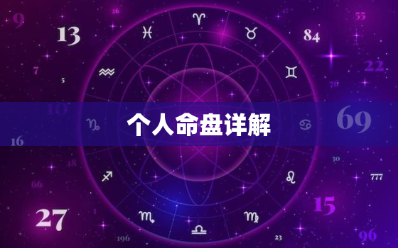 个人命盘详解(免费版)，深度个人占星分析