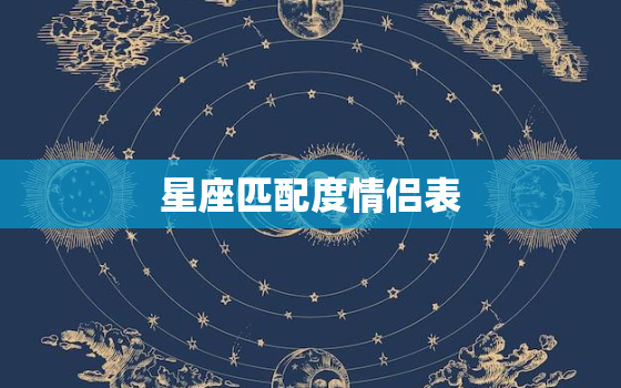 星座匹配度情侣表，十二星座的情侣配对值