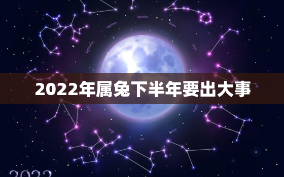 2022年属兔下半年要出大事，2022 年运势12生肖运势