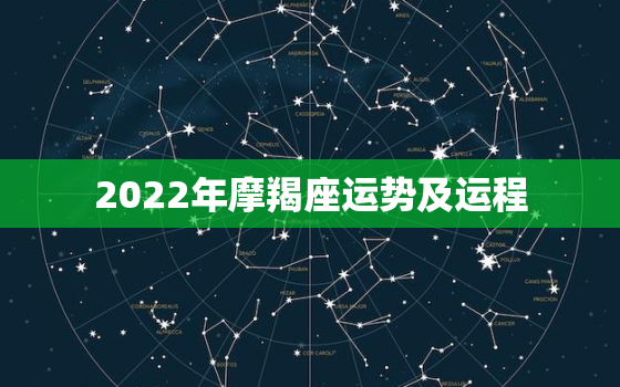 2022年摩羯座运势及运程，摩羯座2022年的全年运势