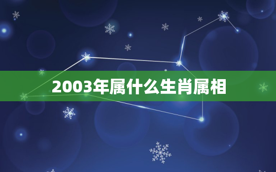 2003年属什么生肖属相，1968年属什么生肖属相 属猴几岁