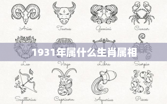 1931年属什么生肖属相，1931年属相是什么？探索中国传统