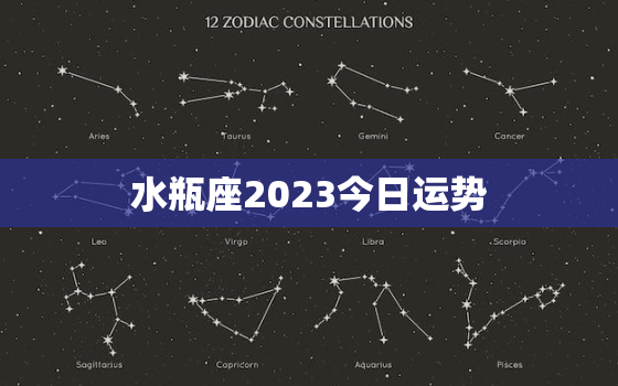 水瓶座2023今日运势，水瓶座2023年每月运势