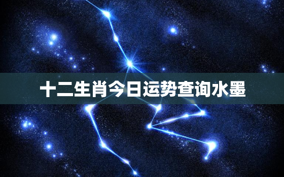 十二生肖今日运势查询水墨，查看十二生肖属相表