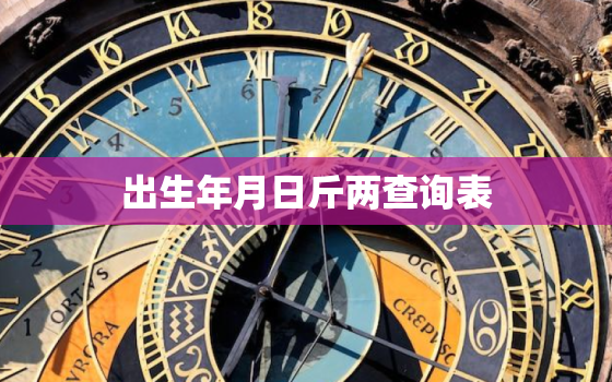 出生年月日斤两查询表，哪位大师帮我看看生辰八字的好坏，取名注意什么，时