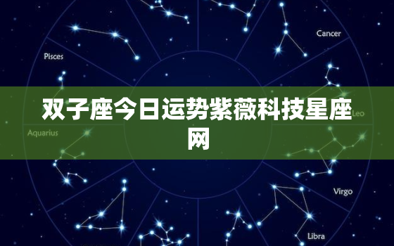 双子座今日运势紫薇科技星座网，双子座今日运势科技
星座网