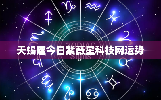 天蝎座今日紫薇星科技网运势，天蝎座今日运势
星座网