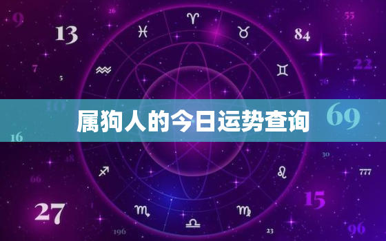 属狗人的今日运势查询，属狗人的今日运势水墨先生