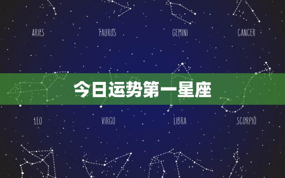 今日运势第一星座，水瓶座今日运势第一星座